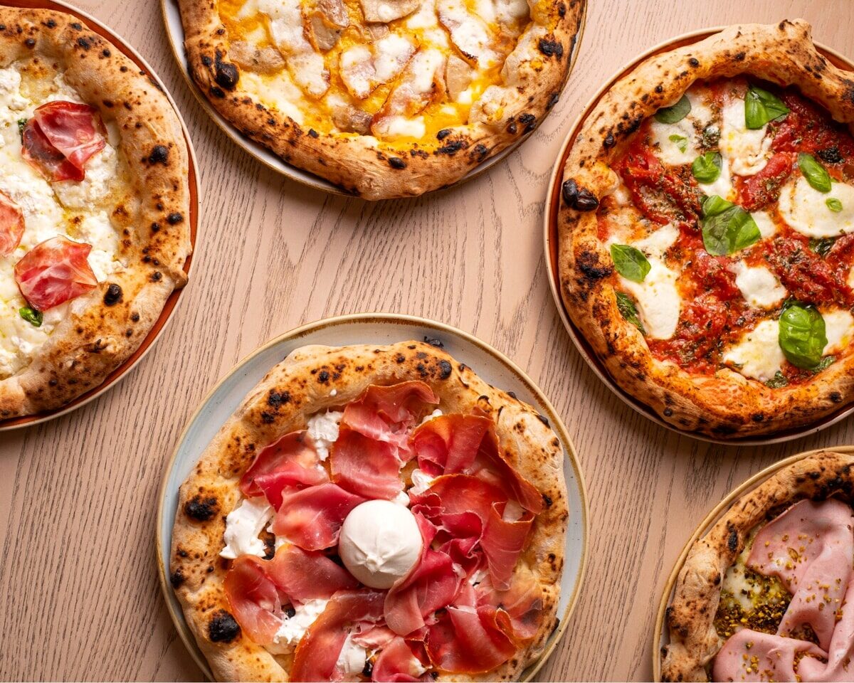 Pizze dall'alto